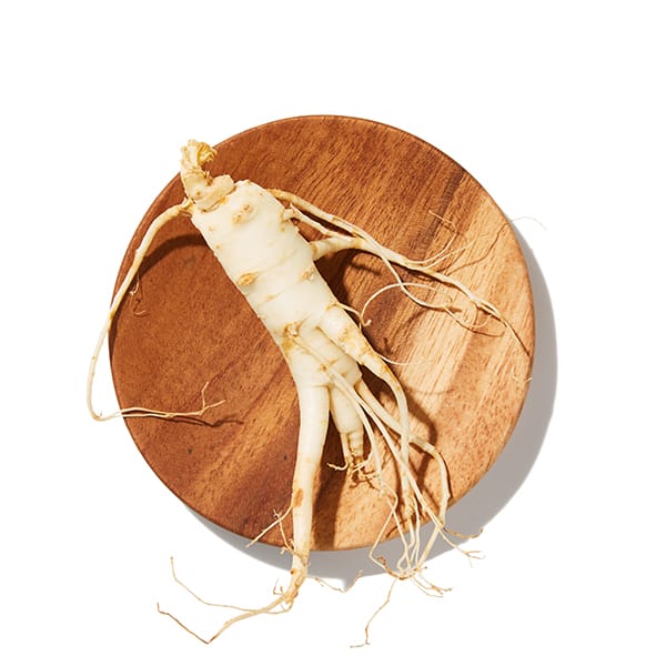 Ginseng On Wood