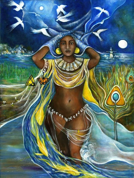 Oshun Goddess Painting