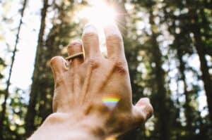 A healer reaching for the sun.