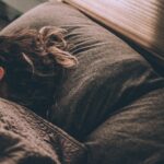A woman getting a good night's sleep
